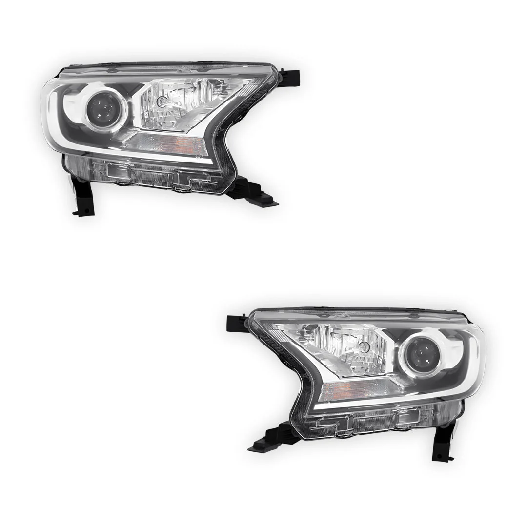 Ford Everest UA (2015 - 2019) Genuine Halogen Headlights LH + RH - Image 2