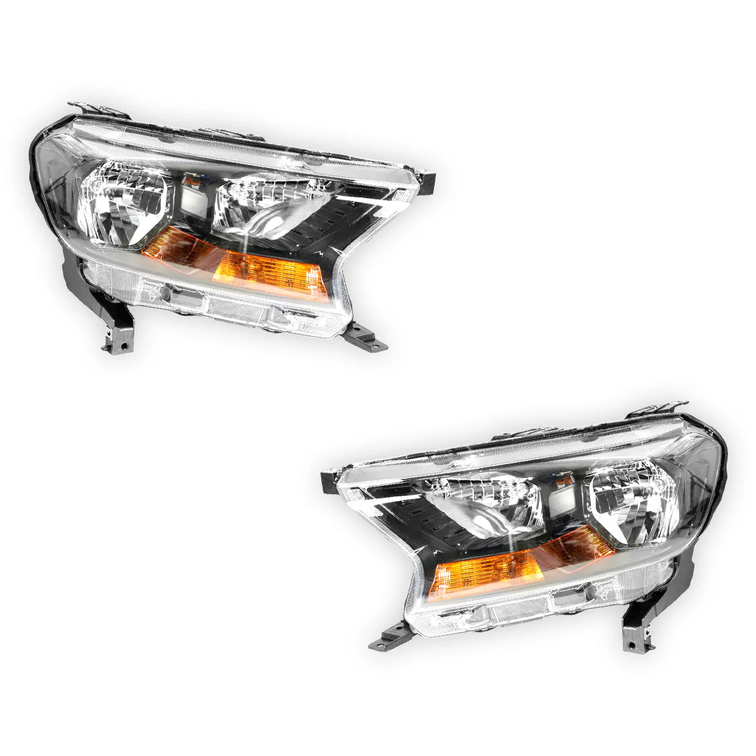 Ford Everest UA (2015 - 2019) Genuine Halogen Headlights LH + RH - Image 2