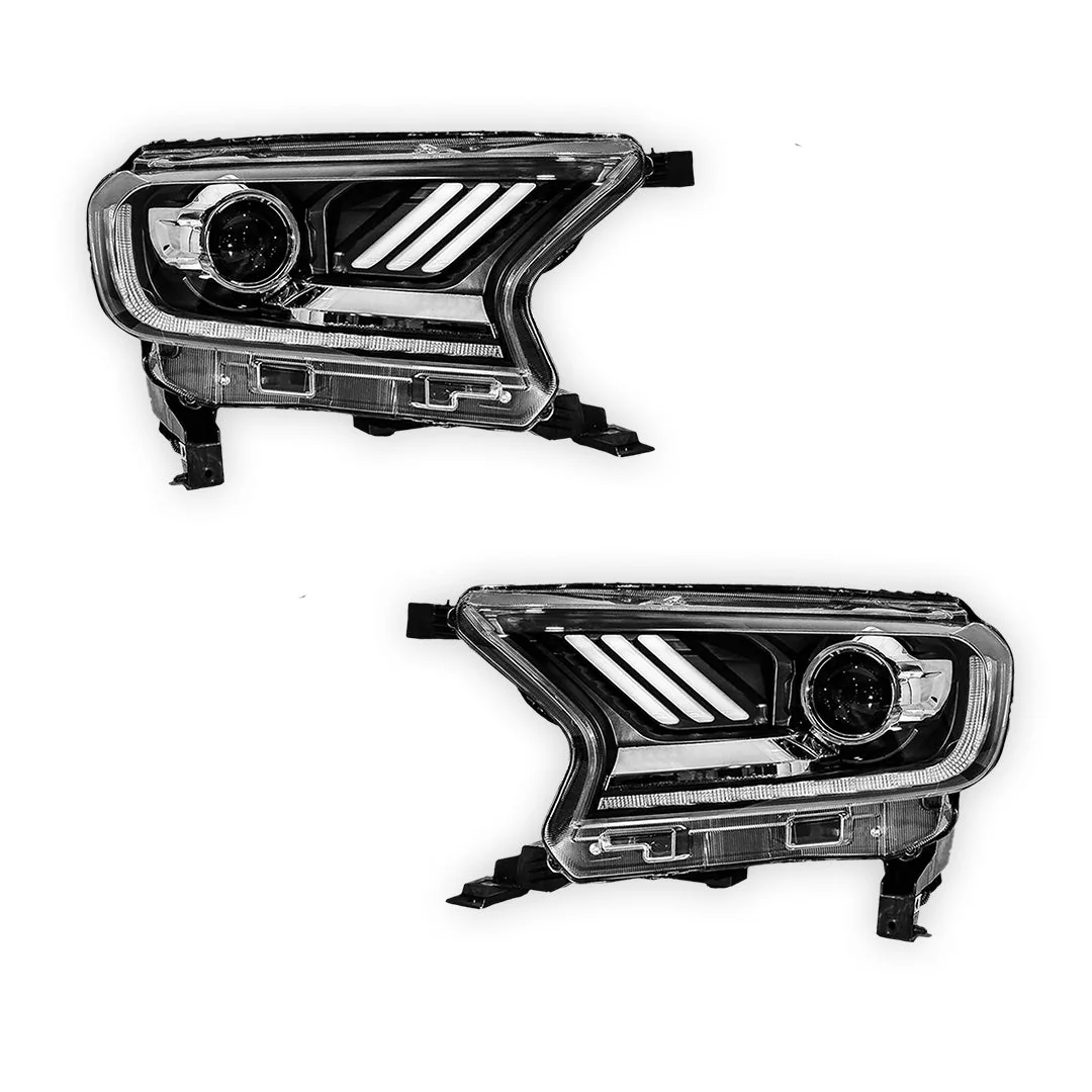 Ford Everest UA (2015 - 2021) Full LED DRL Dual beam Projector Headlights LH + RH - Image 5