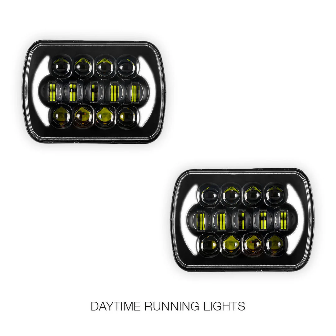 Ford F-350 RM / RN (2001 - 2006) LED Headlights Halo DRL  LH + RH - Image 8