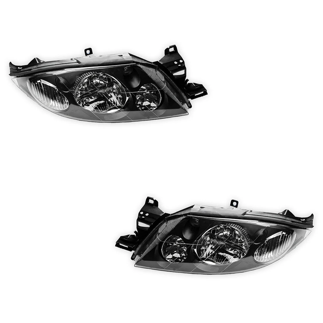 Ford Falcon AU (1998 - 2002) Black Altezza Headlights LH + RH - Image 2