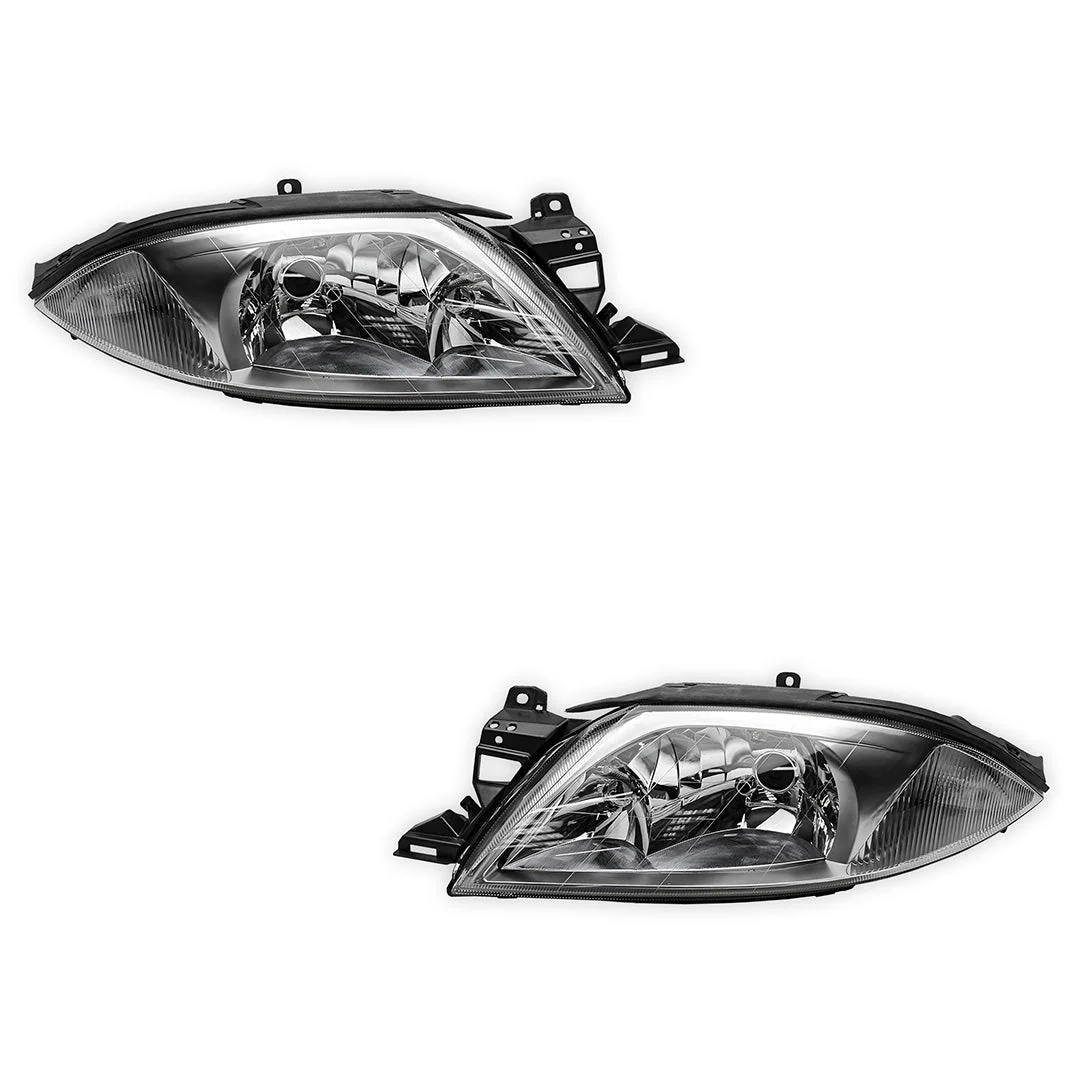 Ford Falcon AU Series 1 (1998 - 2000) Silver Grey Headlights LH + RH - Image 2