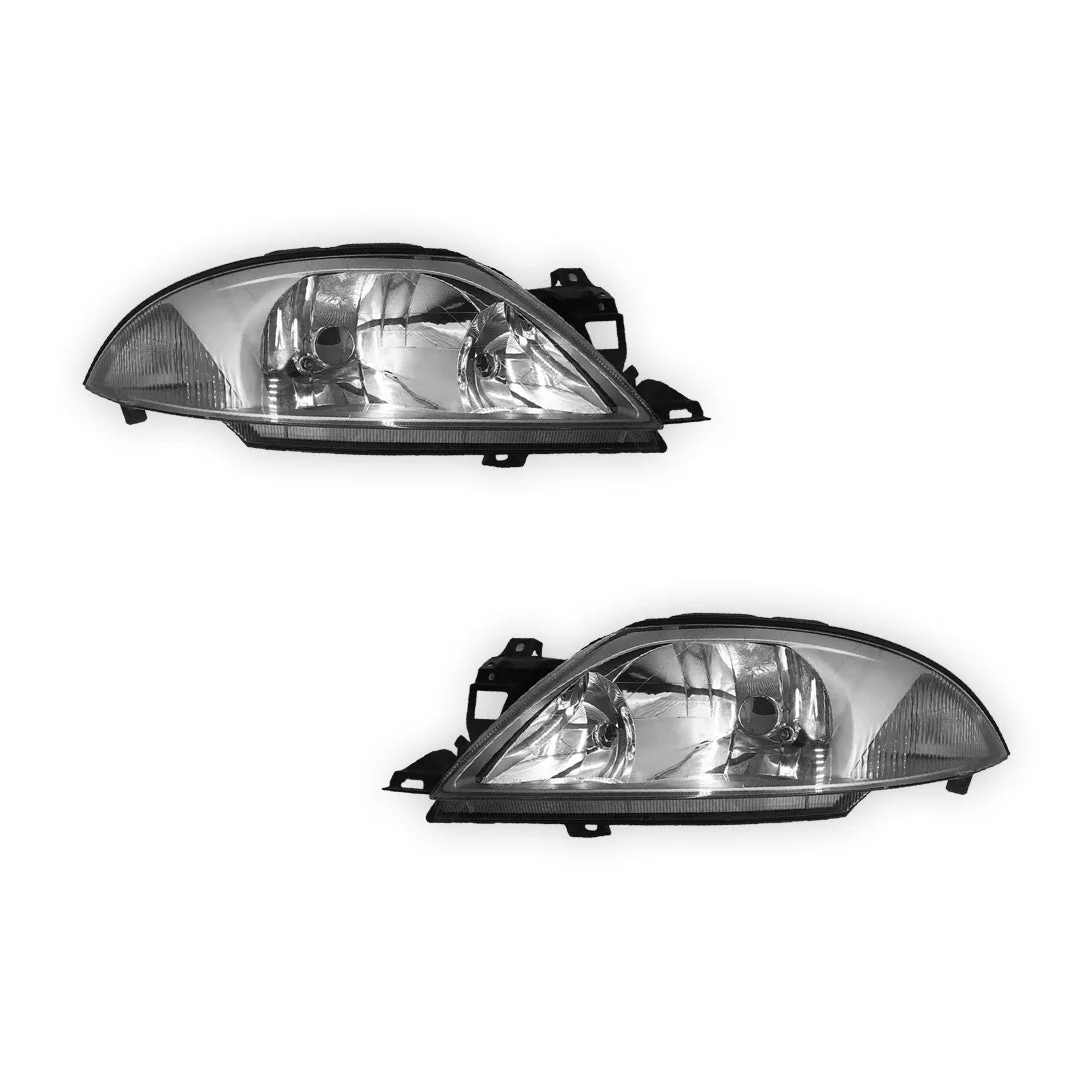 Ford Falcon AU Series 1, 2 & 3 (1998 - 2002) Chrome OEM Style Headlights LH + RH - Image 2
