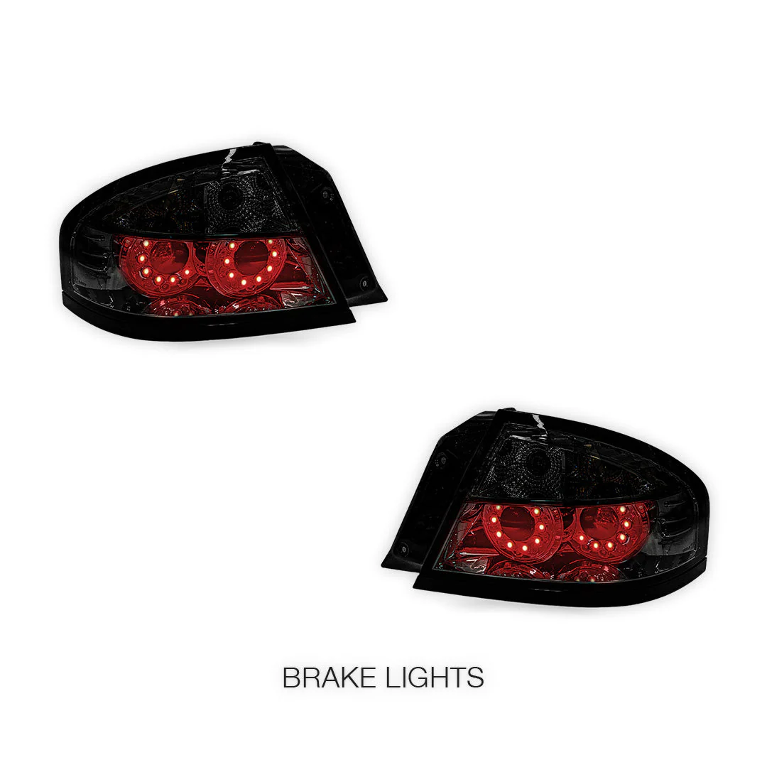 Ford Falcon BA / BF (2002 - 2007) Smoked LED Altezza Tail Lights LH + RH - Image 2