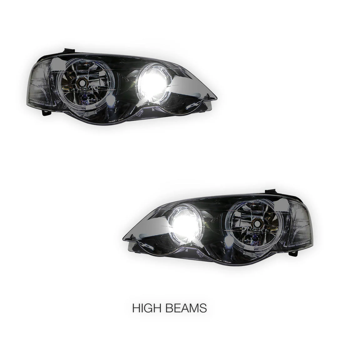 Ford Falcon BA / BF (2002 - 2008) LED DRL Projector Headlights LH + RH - Image 8