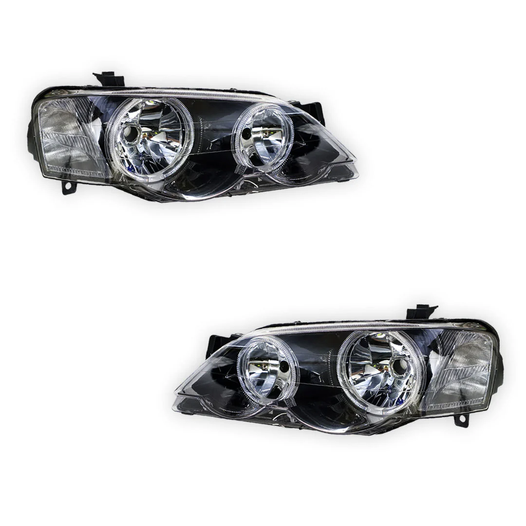 Ford Falcon BF Series 1 & 2 (2005 - 2008) Aftermarket Headlights LH + RH - Image 2