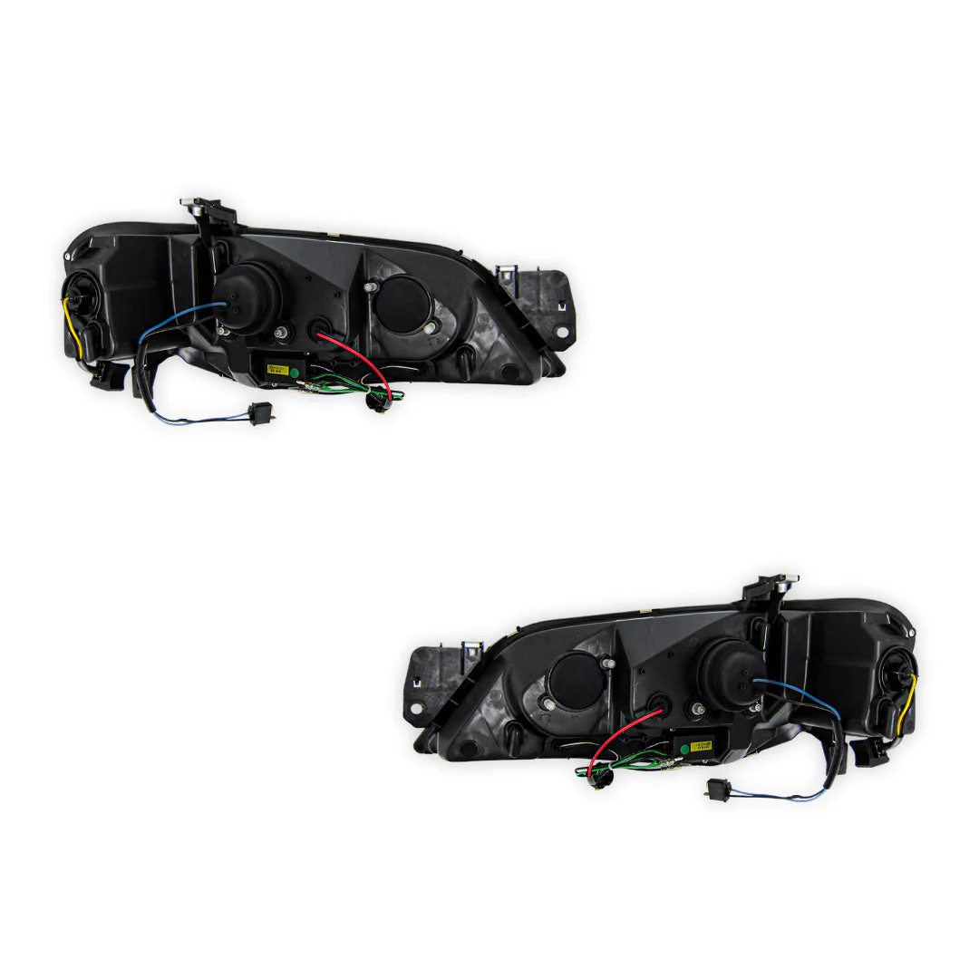 Ford Falcon BF Series 2 (2006 - 2008) Black LED Headlights LH + RH - Image 7