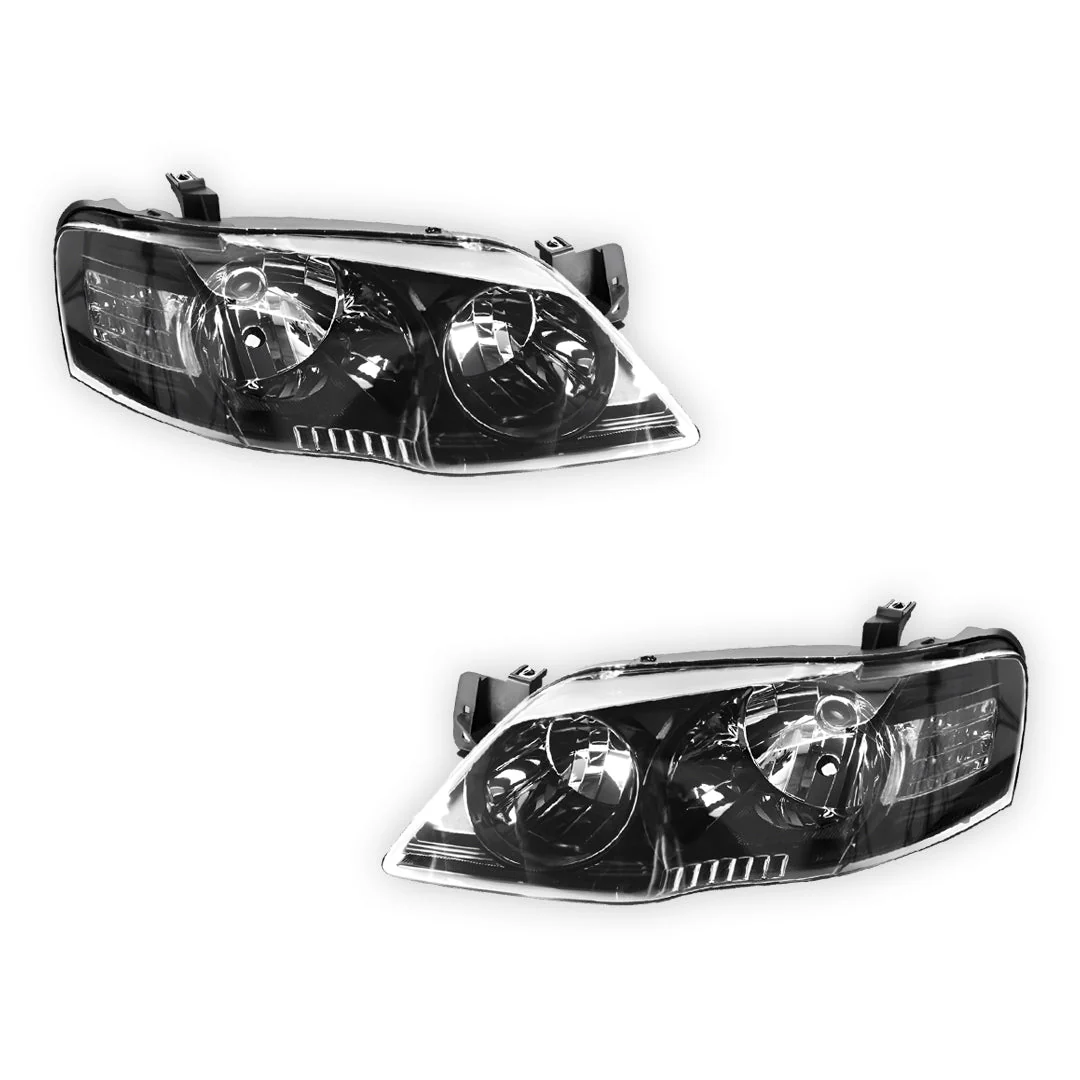Ford Falcon BF Series 2 (2006 - 2008) OEM Style Headlights LH + RH - Image 2