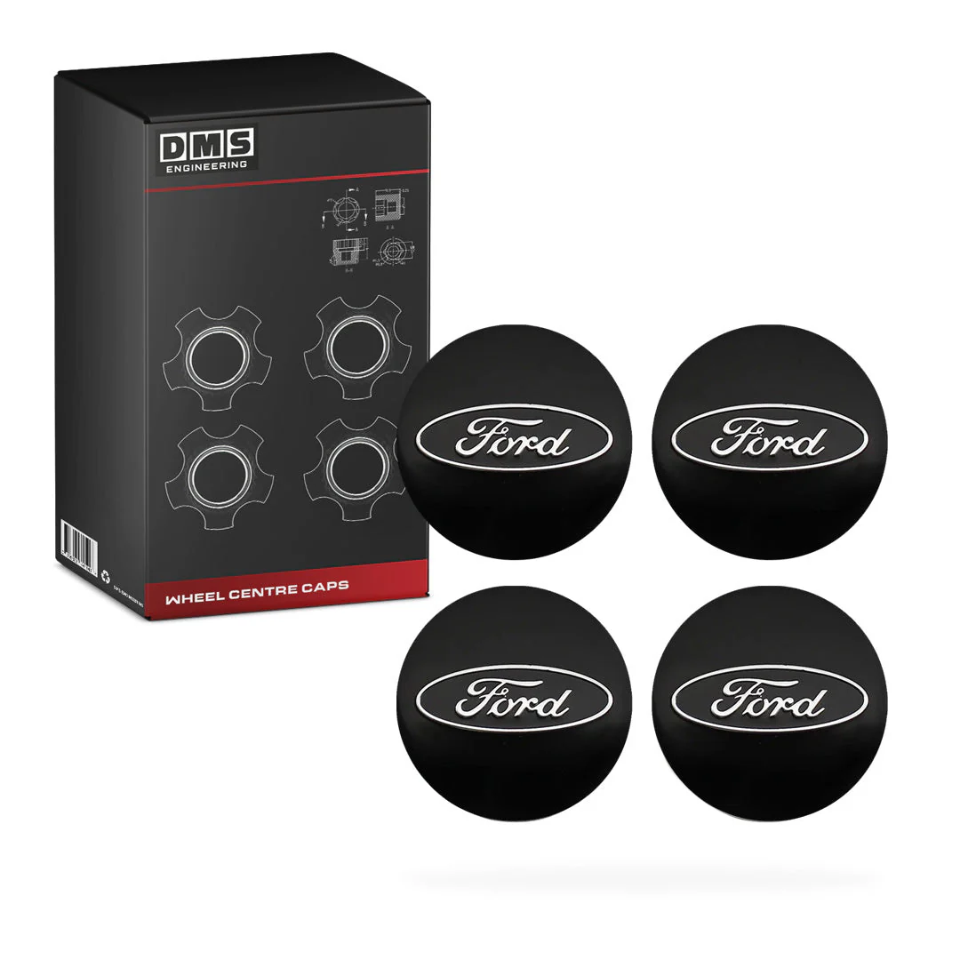 Ford Falcon EF / AU / BA / BF / FG (1996 - 2014) 4 Pcs. Blue Wheel Centre Caps - Image 2