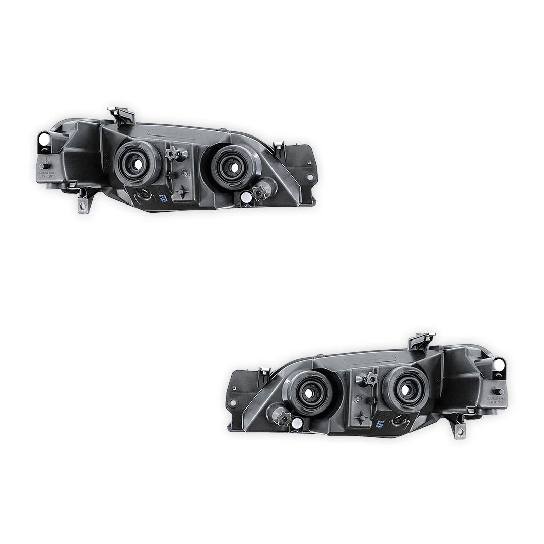 Ford Falcon / Fairmont BA BF (2002 - 2006) Chrome / Black Headlights LH + RH - Image 5