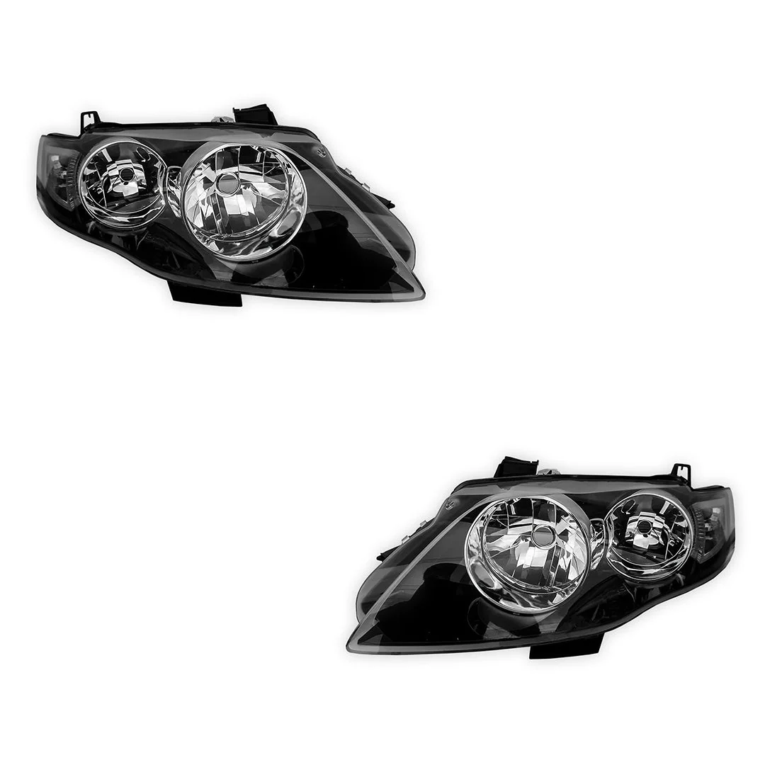 Ford Falcon FG Series 1 & 2 (2008 - 2014) Black Headlights LH + RH - Image 2