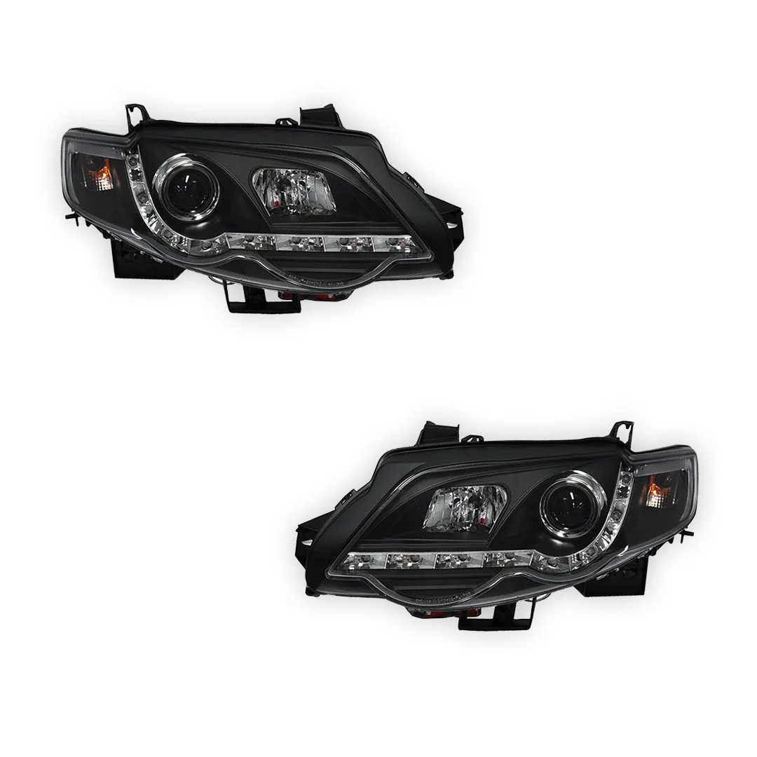 Ford Falcon FG Series 2 XR6 / XR8 (2011 - 2014) LED DRL Projector Headlights LH + RH - Image 5