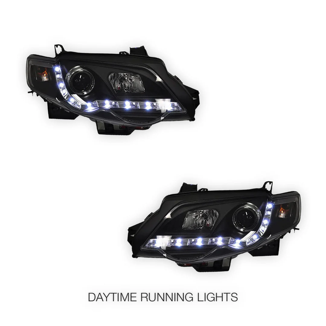 Ford Falcon FG Series 2 XR6 / XR8 (2011 - 2014) LED DRL Projector Headlights LH + RH - Image 6
