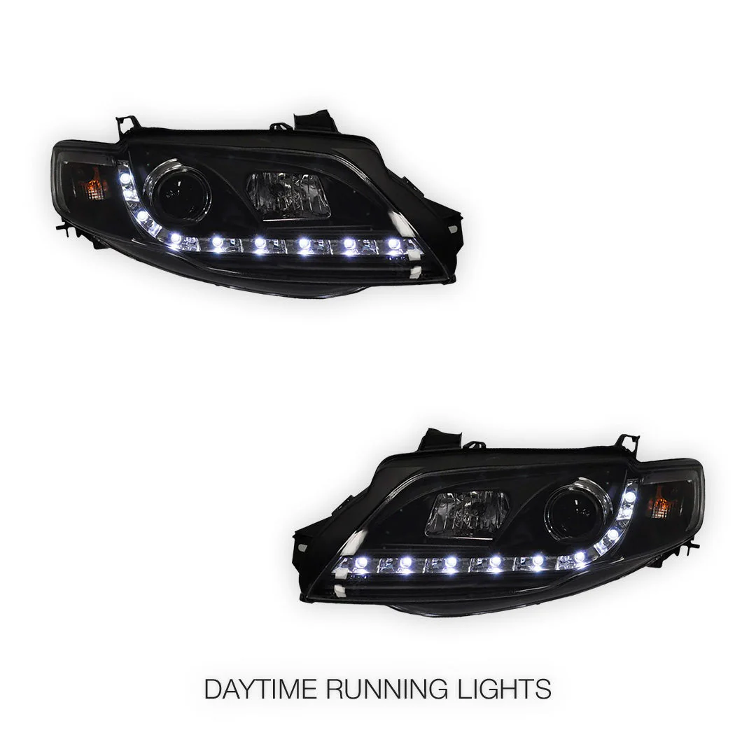 Ford Falcon FG Series 2 G6 (2011 - 2014) LED DRL Projector Headlights LH + RH - Image 6