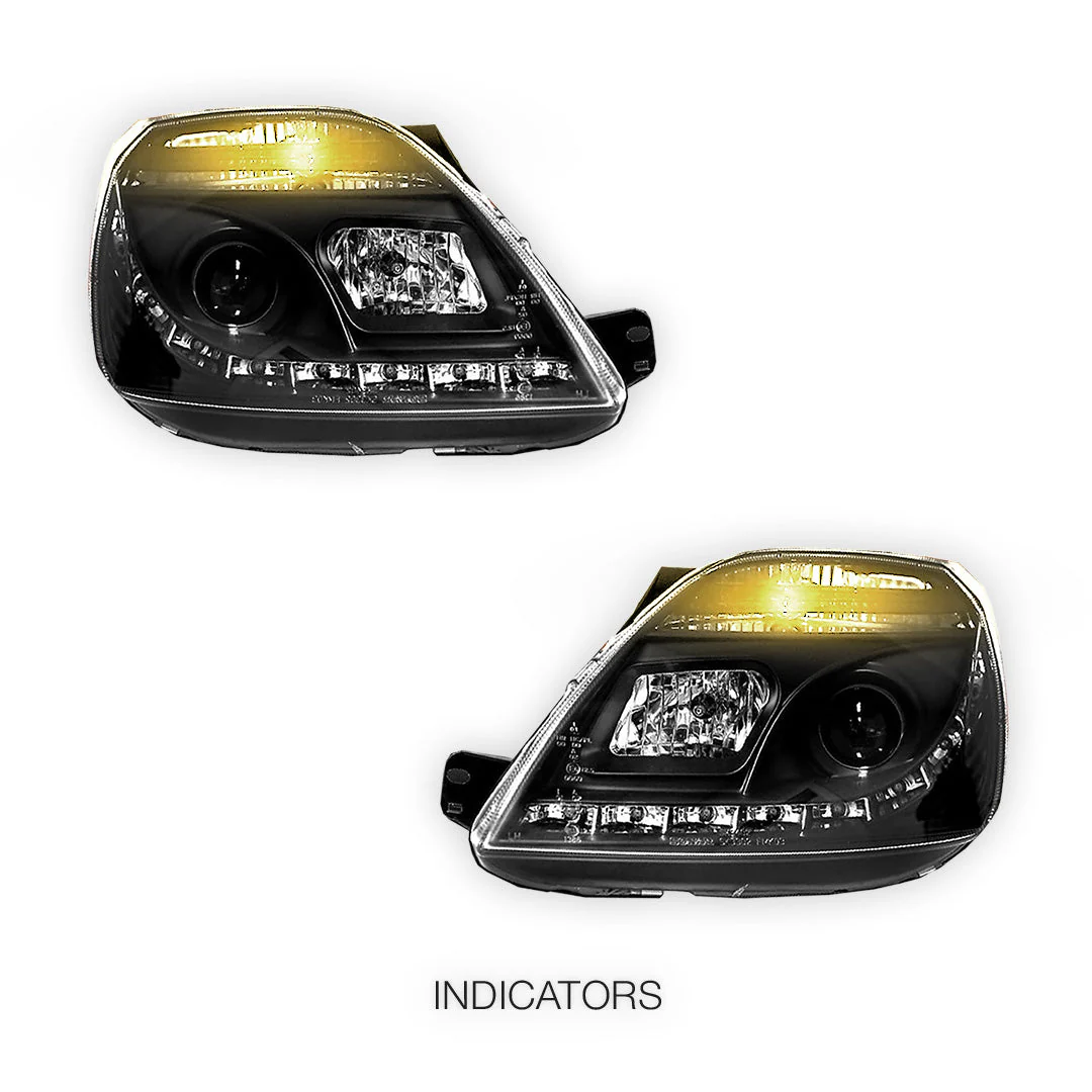 Ford Fiesta WP / WQ (2003- 2008) LED DRL Projector Headlights LH + RH - Image 3