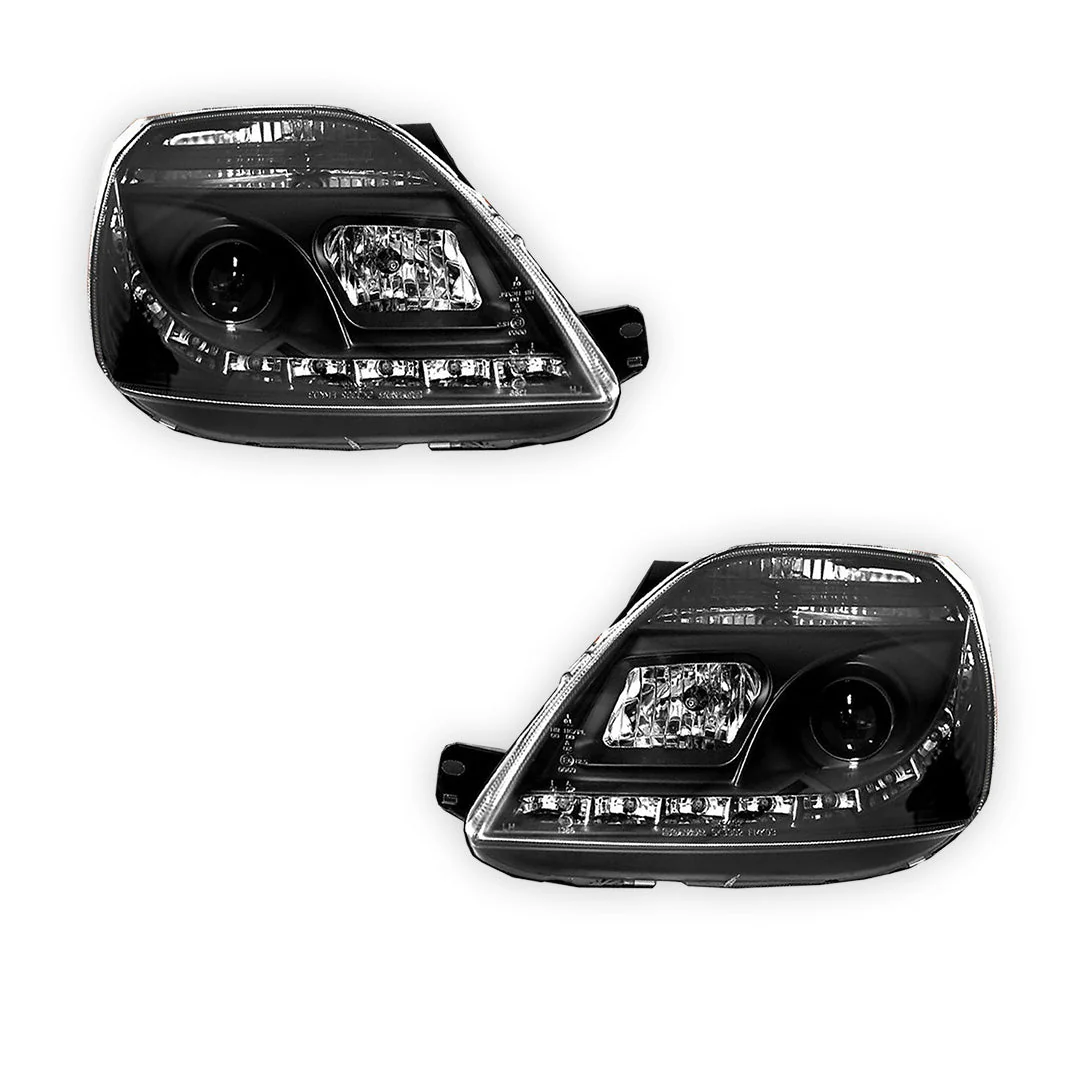 Ford Fiesta WP / WQ (2003- 2008) LED DRL Projector Headlights LH + RH - Image 5