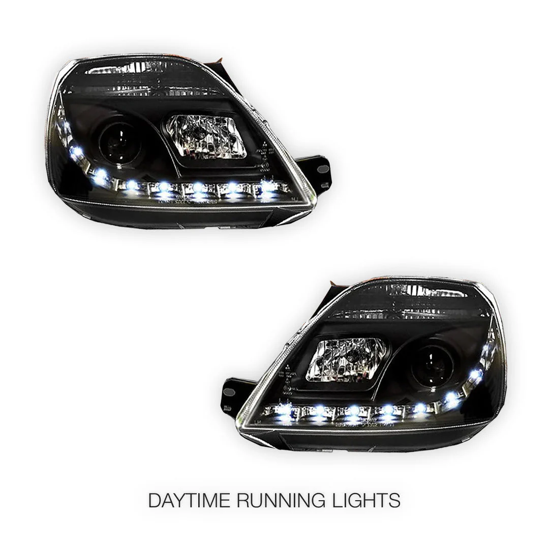 Ford Fiesta WP / WQ (2003- 2008) LED DRL Projector Headlights LH + RH - Image 6