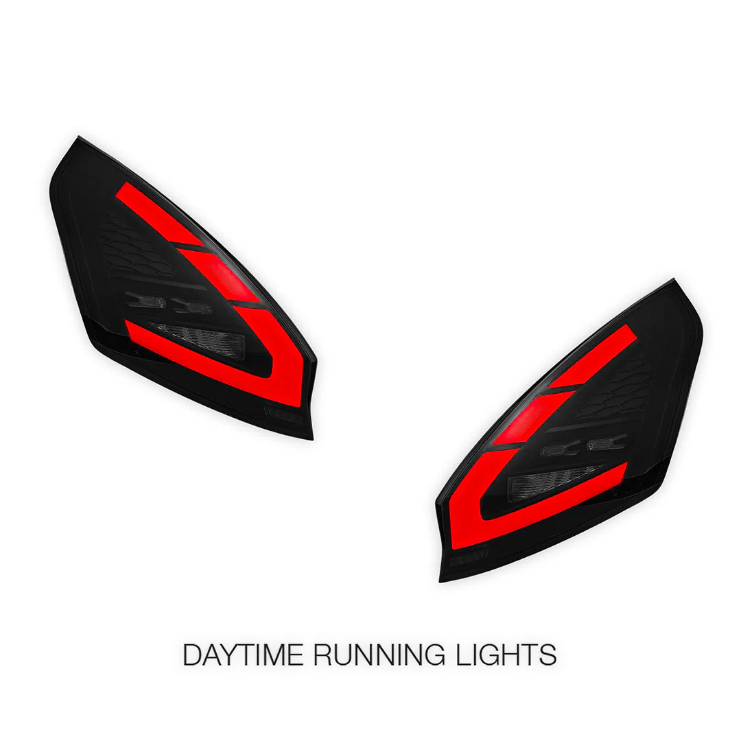 Ford Fiesta WS / WT / WZ (2008 - 2019) Sequential Smoked Full LED Tail Lights LH + RH - Image 2