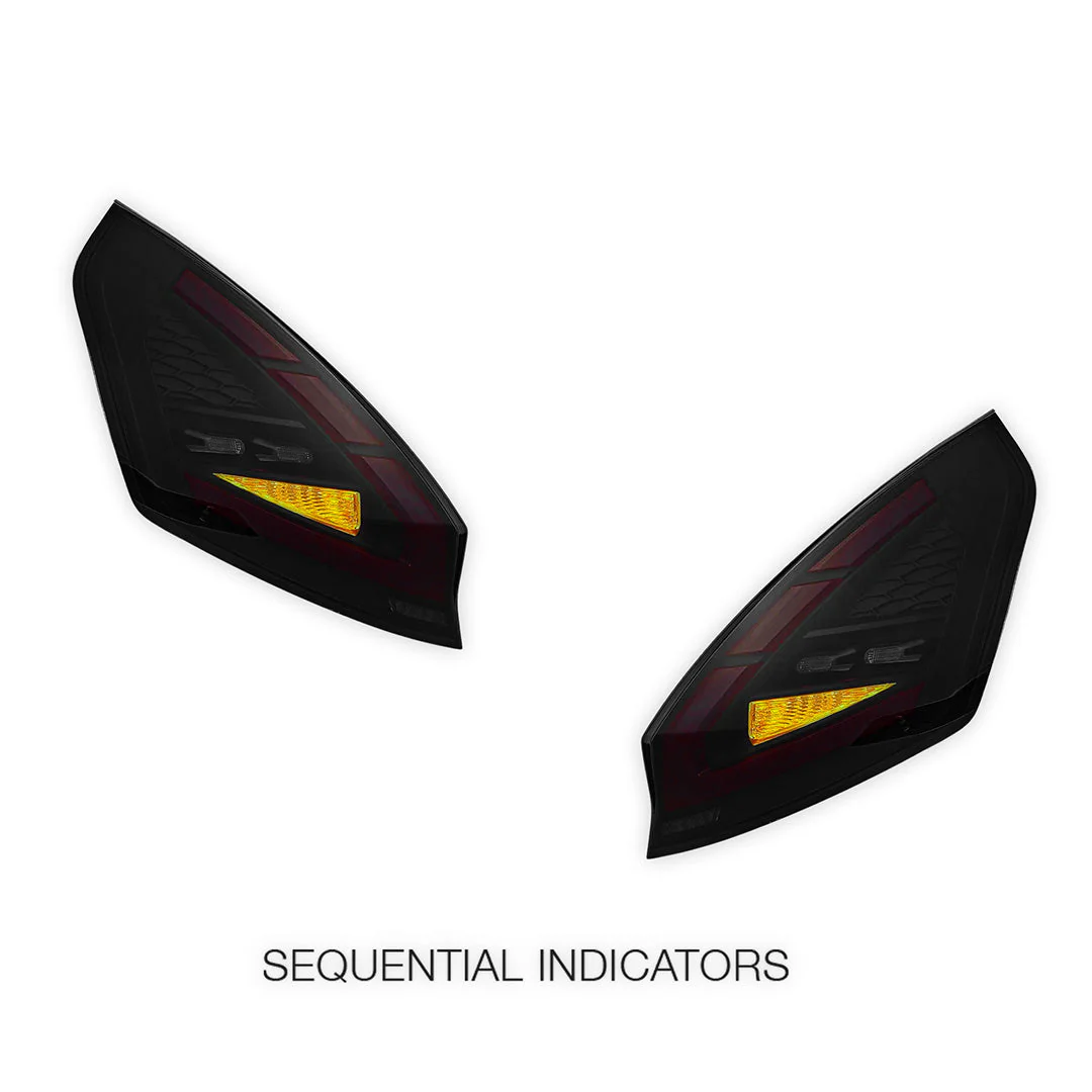 Ford Fiesta WS / WT / WZ (2008 - 2019) Sequential Smoked Full LED Tail Lights LH + RH - Image 4