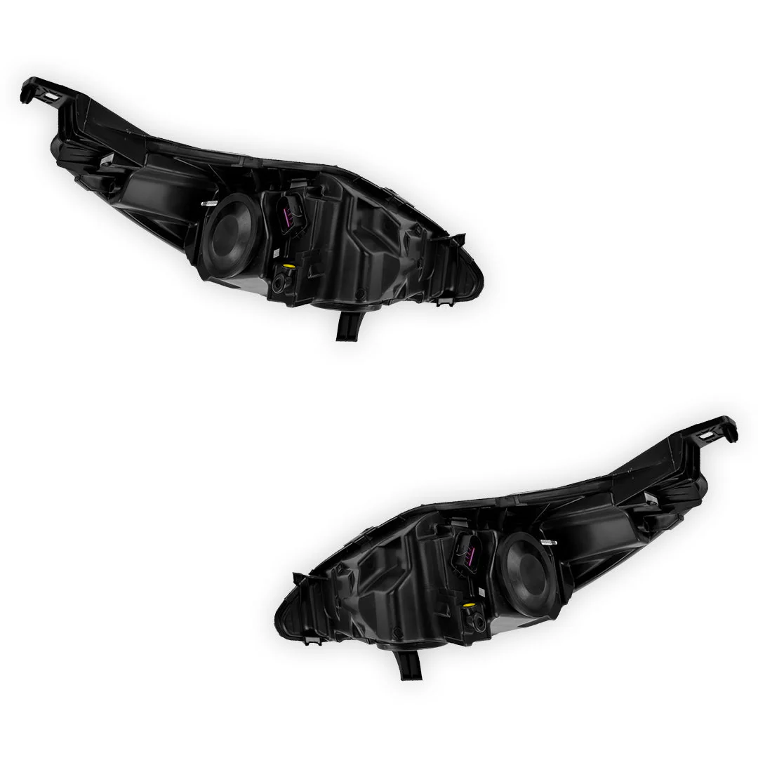 Ford Fiesta WT Thai Built (2010 - 2013) Black Halogen OEM Style Headlights LH + RH - Image 3