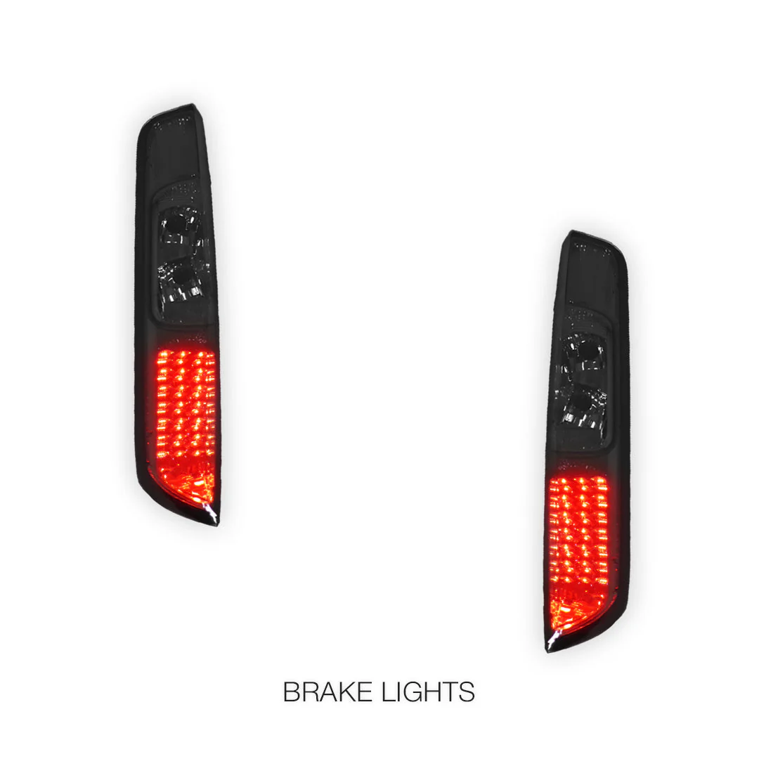 Ford Focus LS / LT (2005 - 2008) Smoked Black LED Tail Lights LH + RH - Image 3
