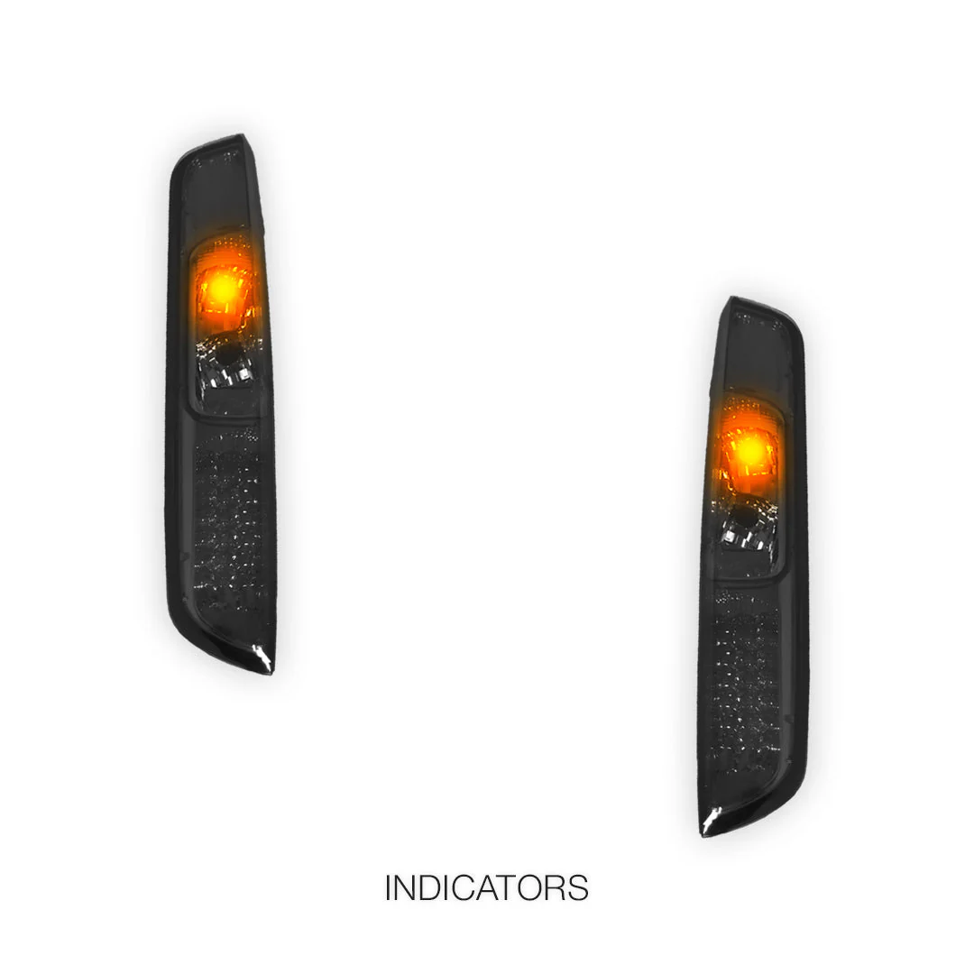 Ford Focus LS / LT (2005 - 2008) Smoked Black LED Tail Lights LH + RH - Image 4