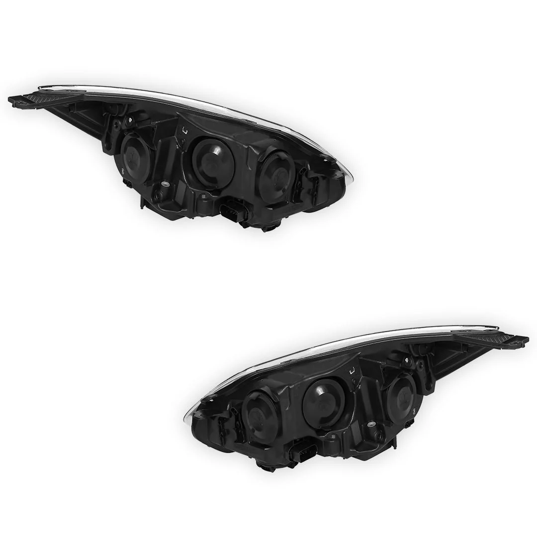 Ford Focus LW (2011 - 2015) Chrome Halogen OEM Style Headlights LH + RH - Image 3