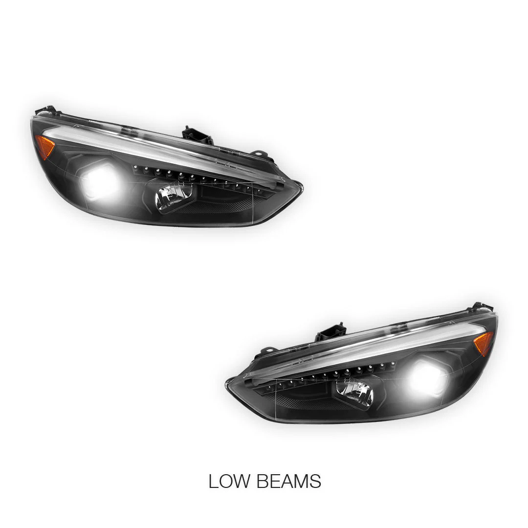 Ford Focus LZ (2015- 2018) 3D LED DRL Projector Headlights LH + RH - Image 4
