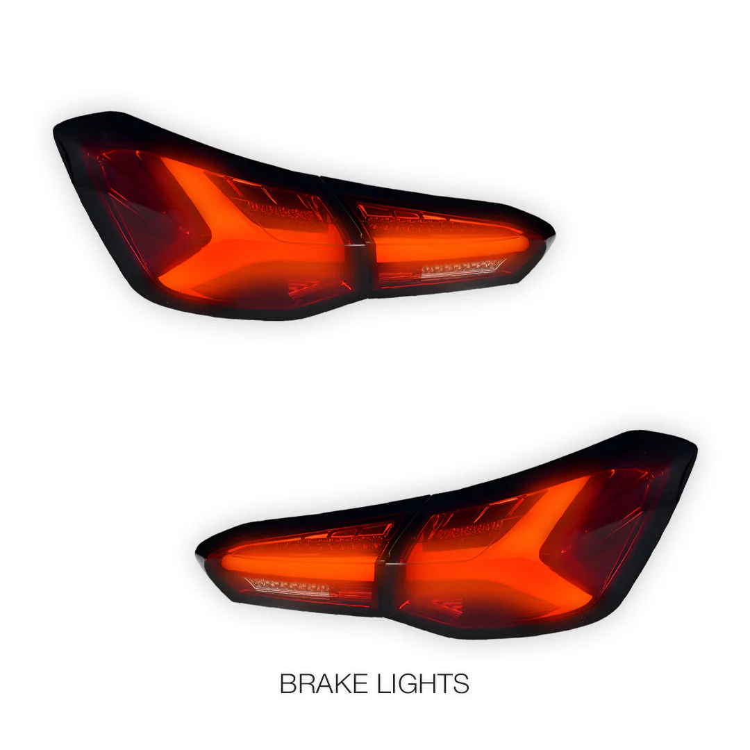Ford Focus SA (2018 - 2022) Smoked Red Sequential 3D Full LED Stripe Bar Tail Lights LH + RH - Image 3
