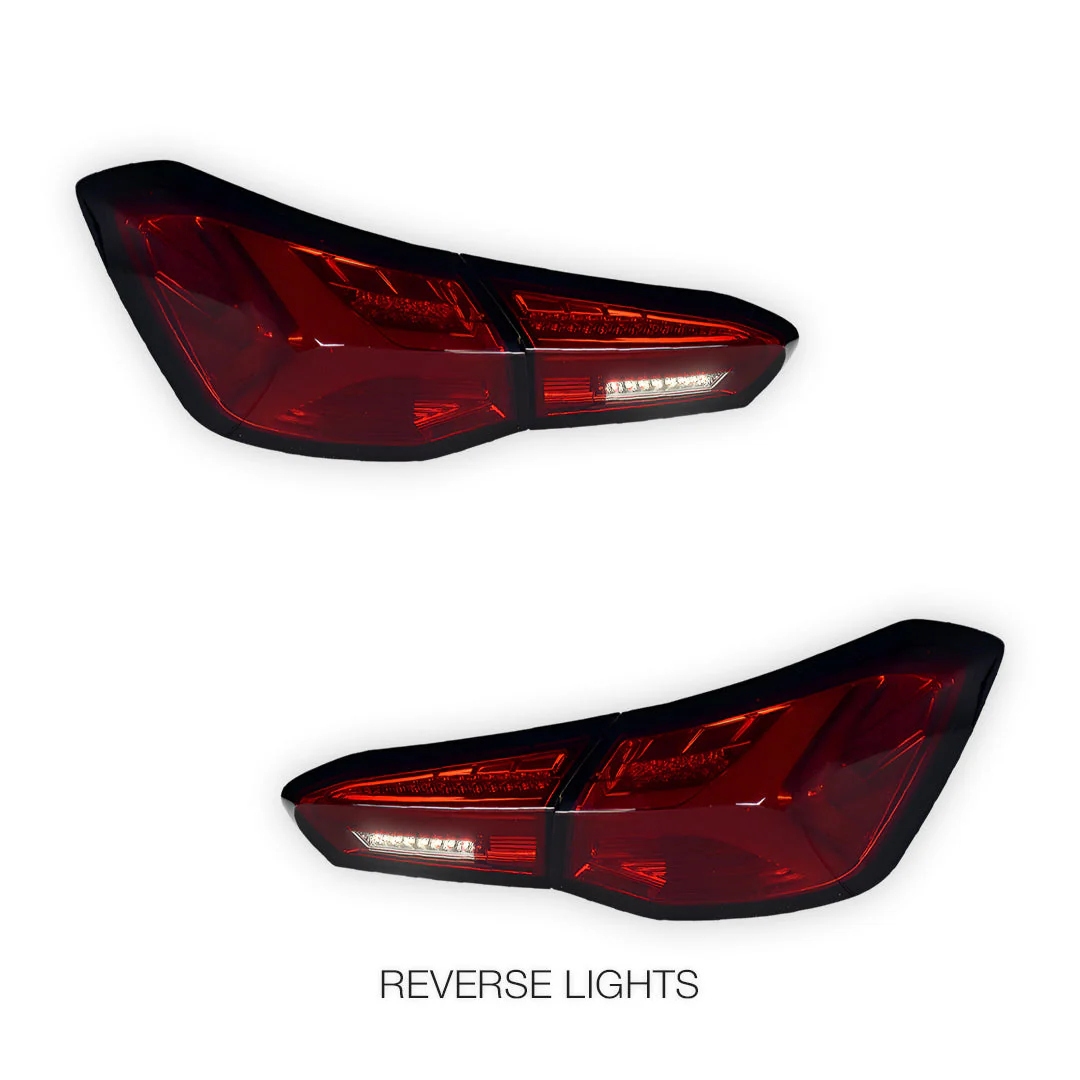 Ford Focus SA (2018 - 2022) Smoked Red Sequential 3D Full LED Stripe Bar Tail Lights LH + RH - Image 5