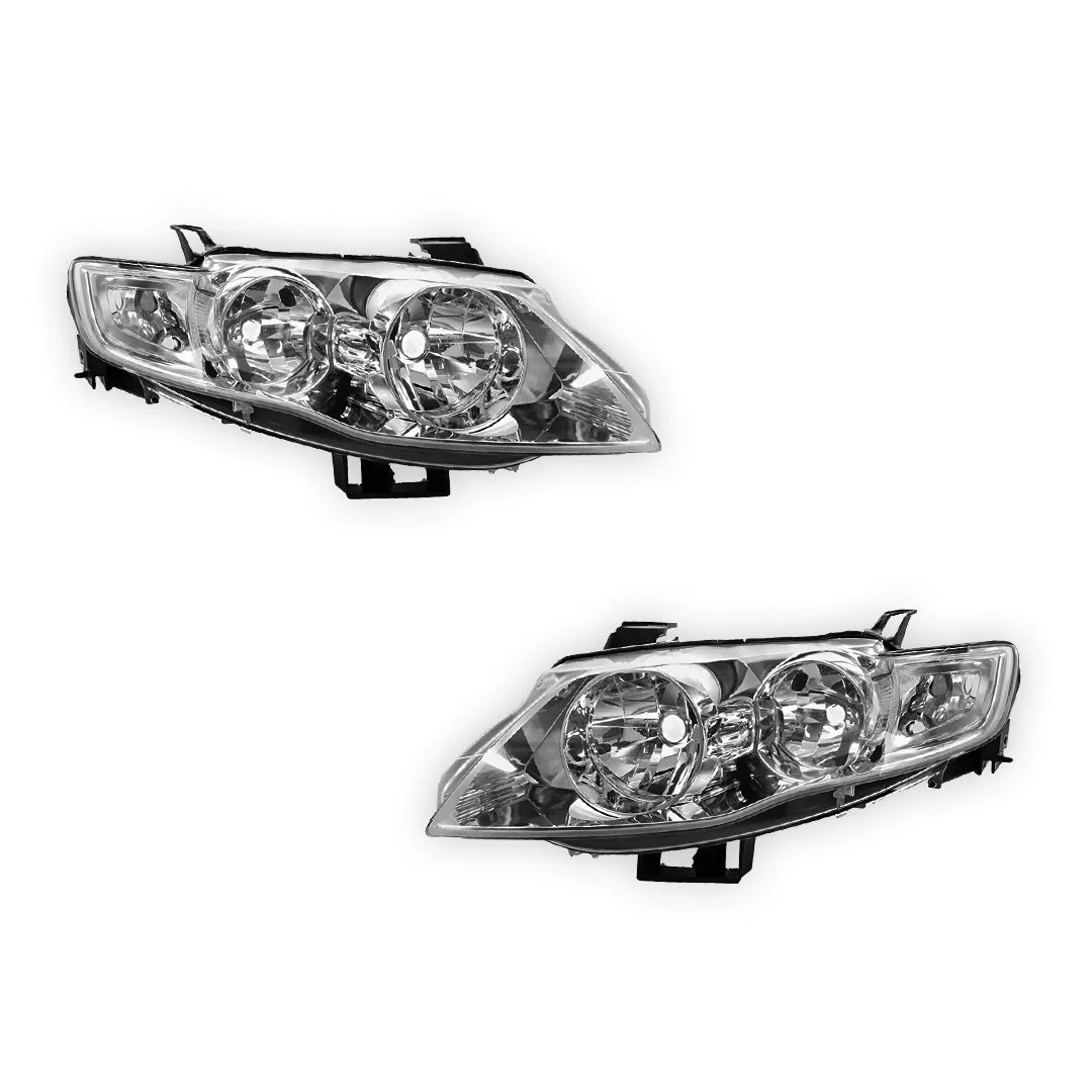 Ford Falcon FG Series 1 G6 / G6E (2008 - 2011) Chrome Headlights LH + RH - Image 2