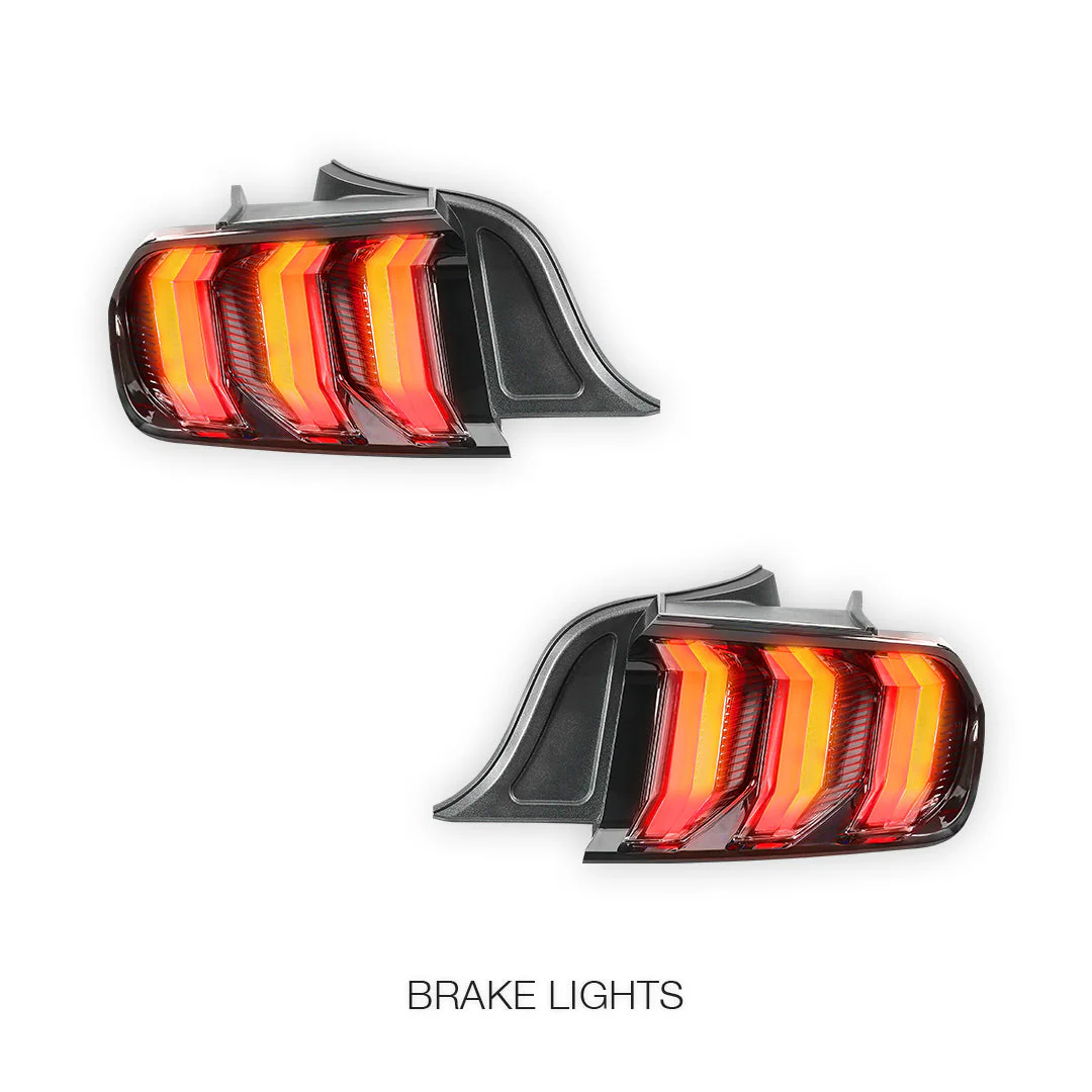 Ford Mustang FM / FN (2015 - 2021) Sequential Clear Full LED Tail Lights LH + RH - Image 4