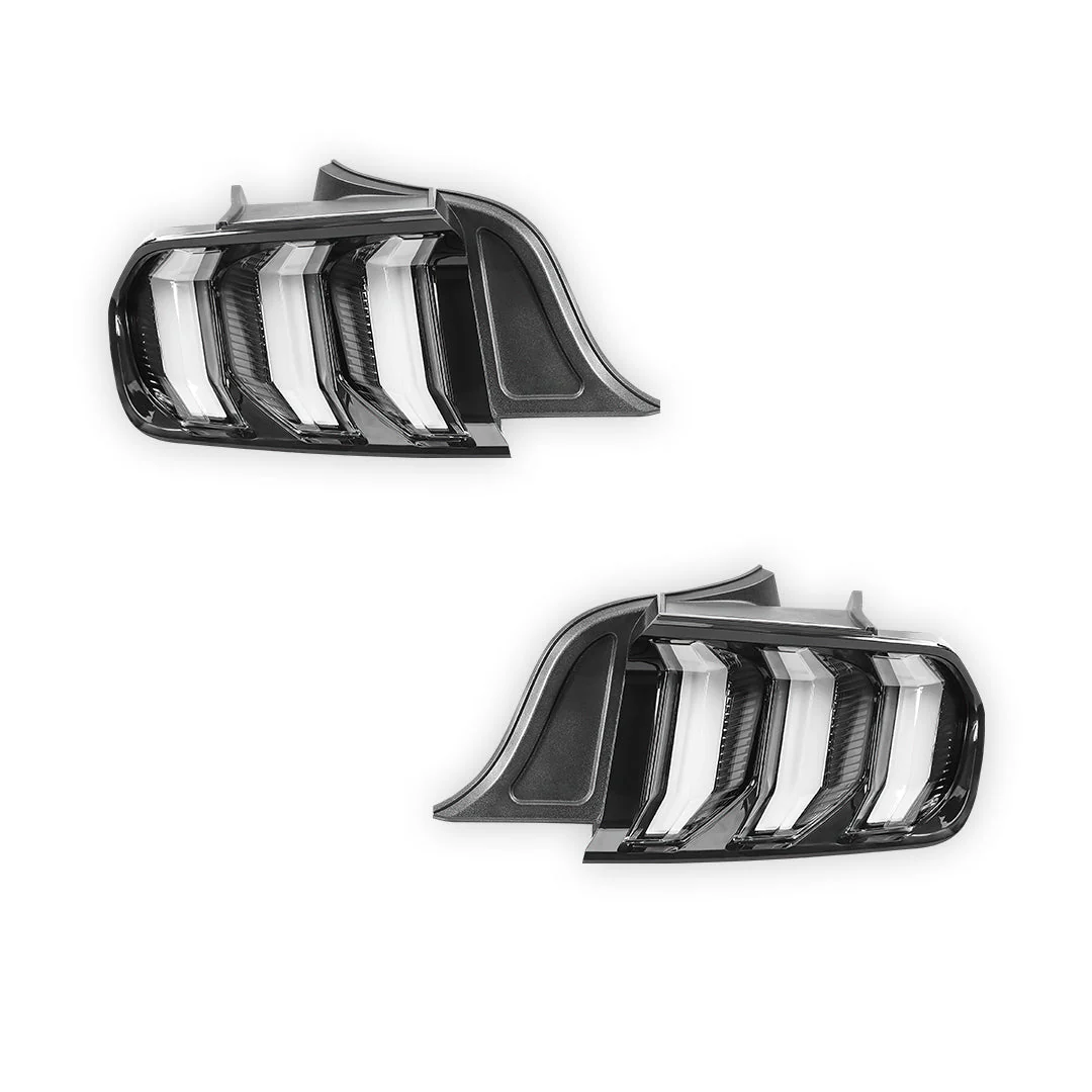 Ford Mustang FM / FN (2015 - 2021) Sequential Clear Full LED Tail Lights LH + RH - Image 5
