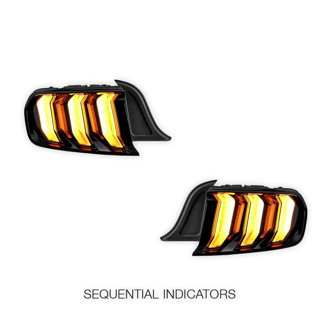 Ford Mustang FM / FN (2015 - 2021) Sequential Smoked Full LED Tail Lights LH + RH - Image 4