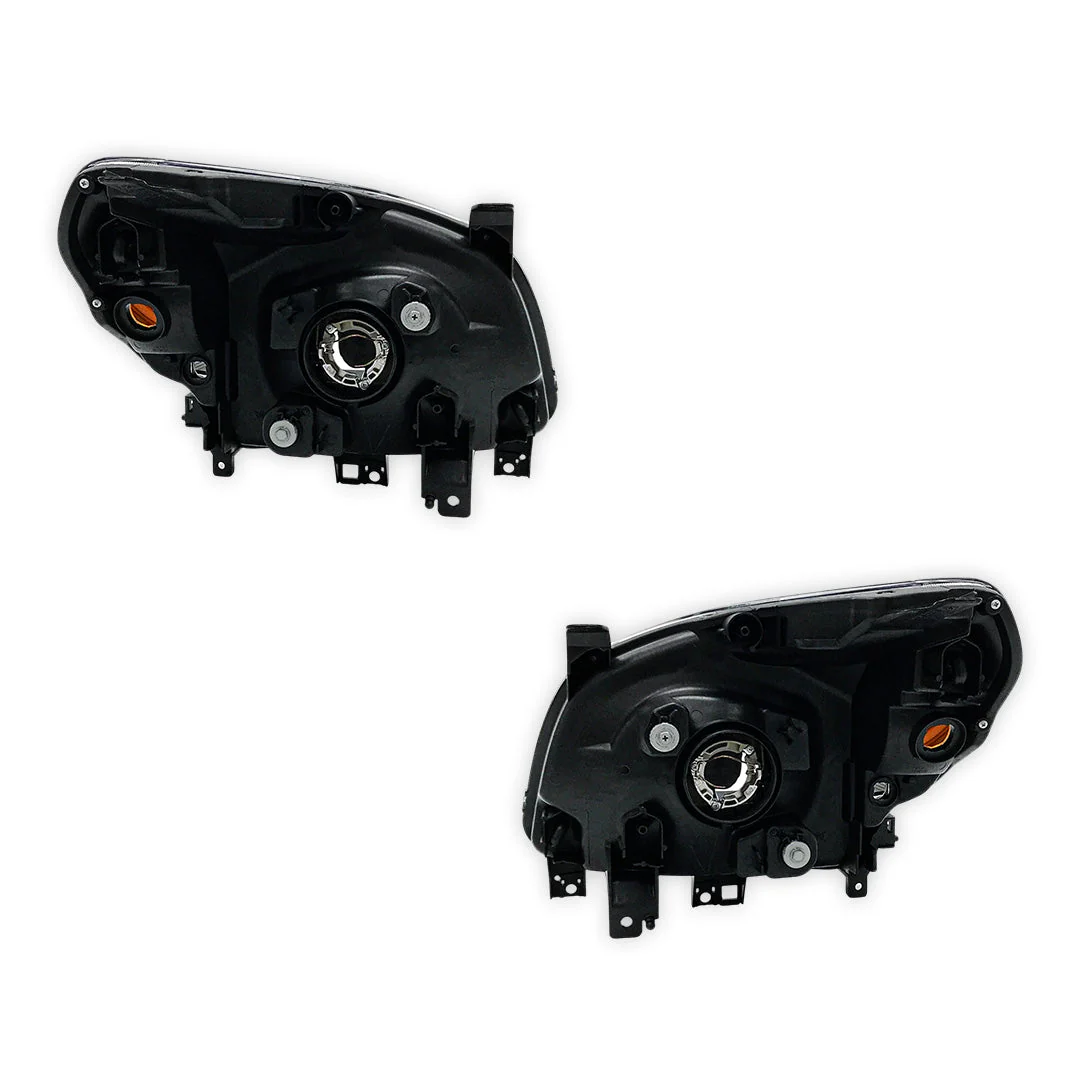 Ford Ranger PK (2009 - 2011) Black OEM Style Headlights LH + RH - Image 3