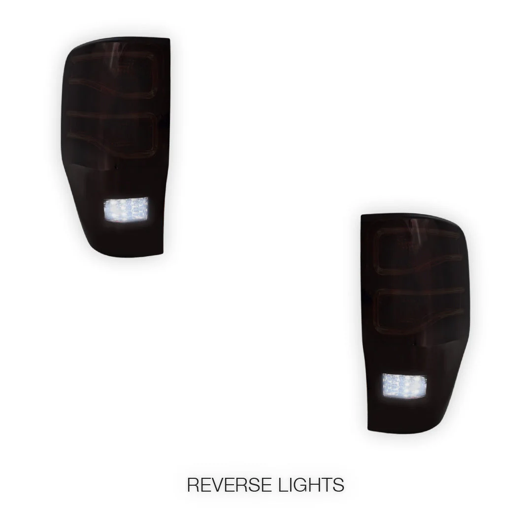 Ford Ranger PX MK1 / MK2 / MK3 (2011 - 2021) Smoked Red 3D LED Stripe Bar Tail Lights LH + RH - Image 5