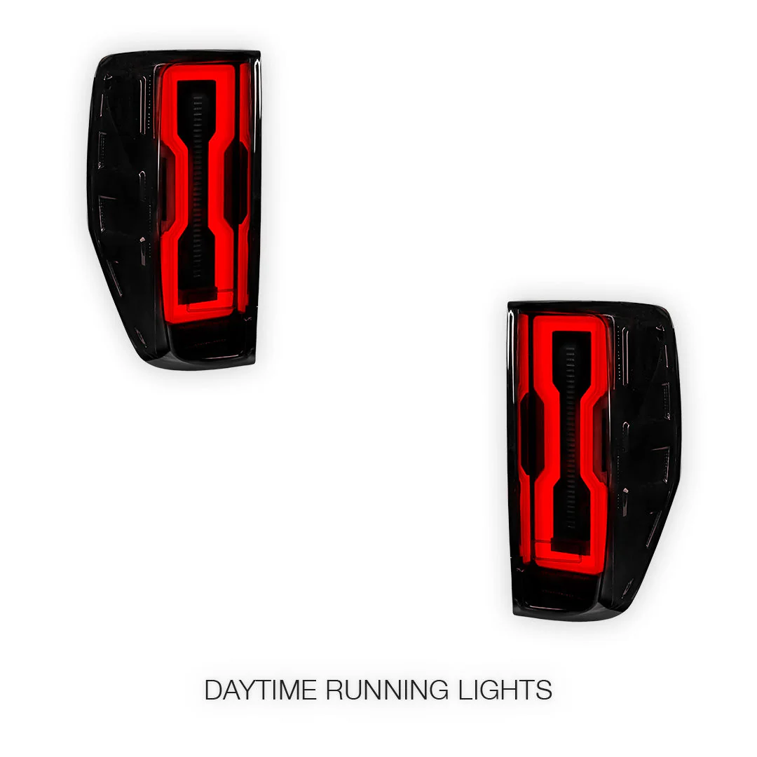 Ford Ranger PX MK1 / MK2 / MK3 (2011 - 2021) Smoked Sequential Full 3D LED Stripe Bar Tail Lights LH + RH - Image 2