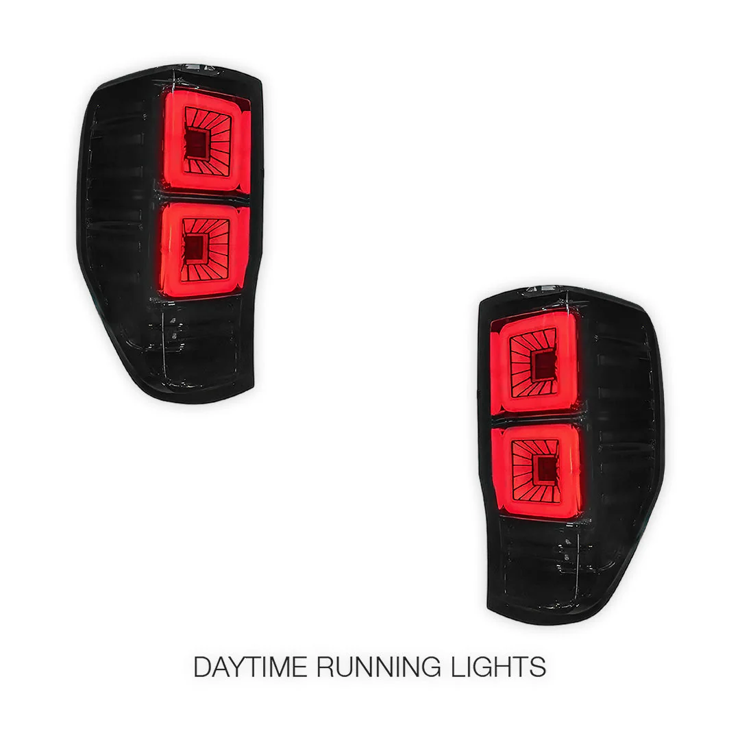Ford Ranger PX MK1 / MK2 / MK3 (2012 - 2021) Smoked Block-Style LED Tail Lights LH + RH - Image 3