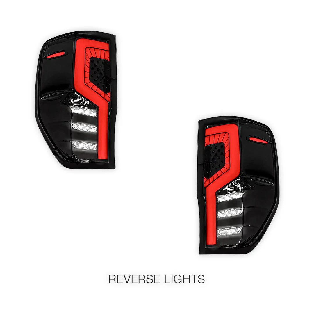 Ford Ranger PX MK1 / MK2 / MK3 (2012 - 2021) Smoked Razor-Style LED Tail Lights LH + RH - Image 3