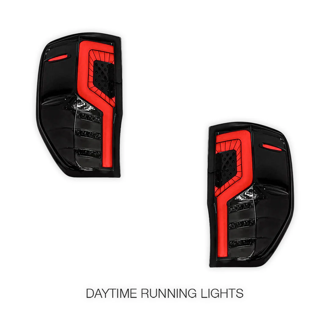Ford Ranger PX MK1 / MK2 / MK3 (2012 - 2021) Smoked Razor-Style LED Tail Lights LH + RH - Image 5