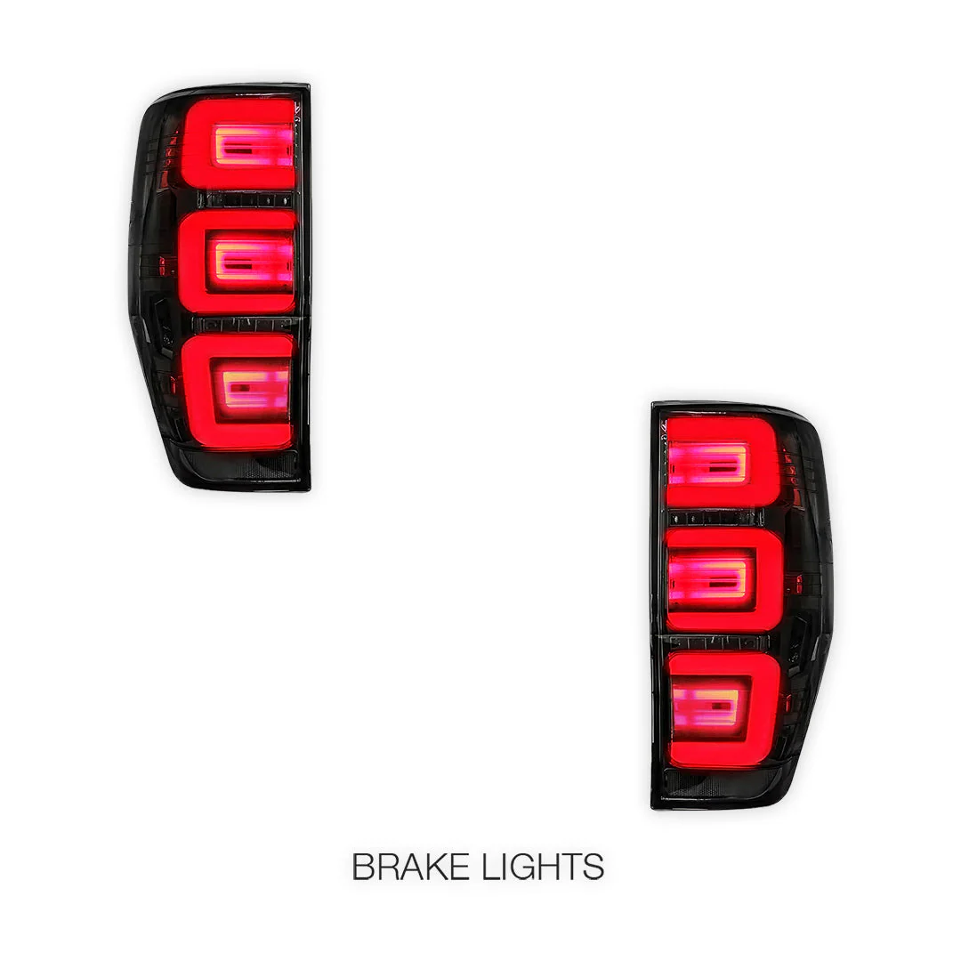 Ford Ranger PX MK1 / MK2 / MK3 (2012 - 2021) Smoked Triple-Eye Style LED Tail Lights LH + RH - Image 4