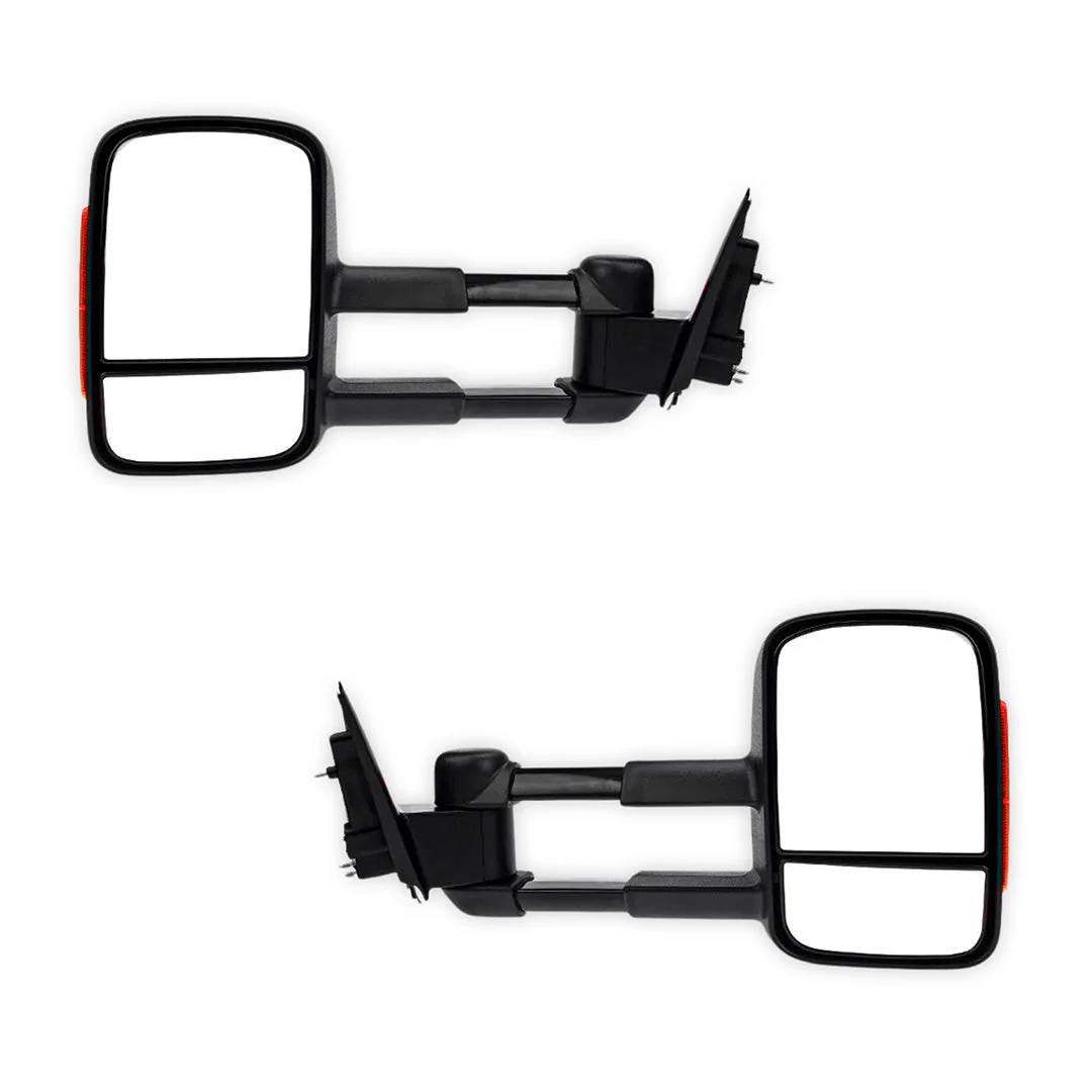 Ford Ranger PX MK1 / MK2 / MK3 (2012 - 2022) Black Extendable Towing Side Mirrors - Image 2