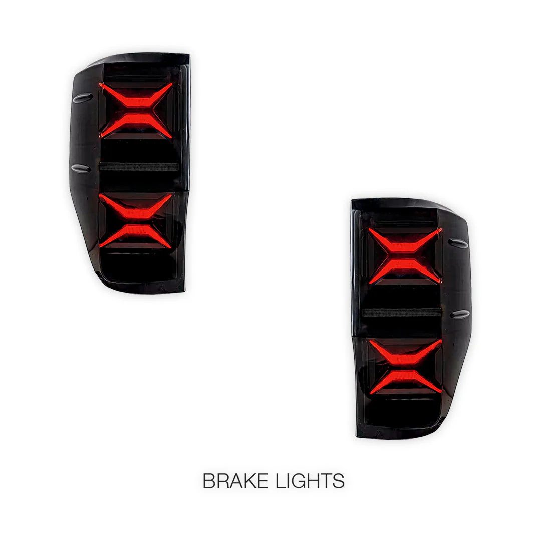 Ford Ranger PX MK1 / MK2 T6 (2012 - 2018) Sequential Smoked Full LED Tail Lights LH + RH - Image 2