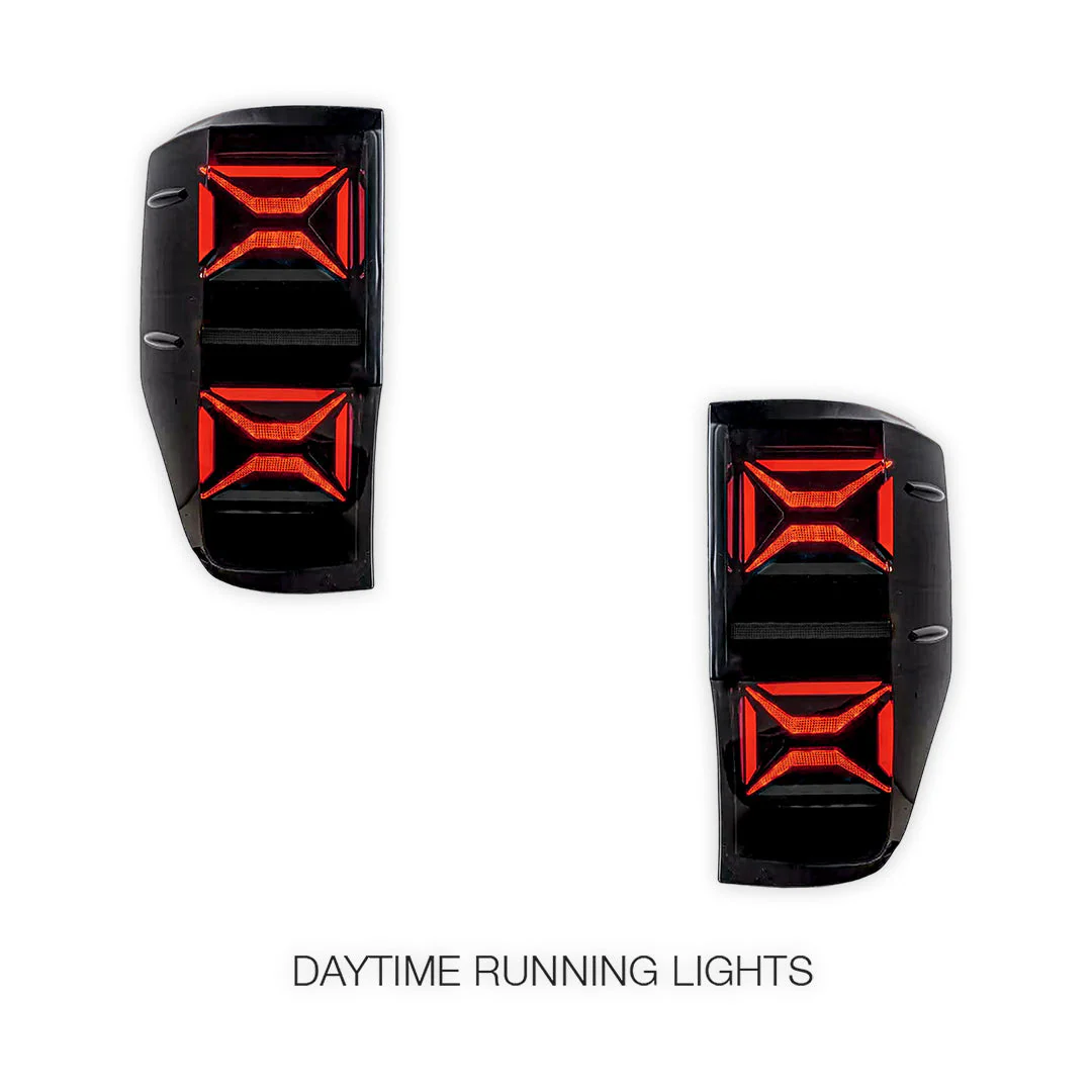 Ford Ranger PX MK1 / MK2 T6 (2012 - 2018) Sequential Smoked Full LED Tail Lights LH + RH - Image 3