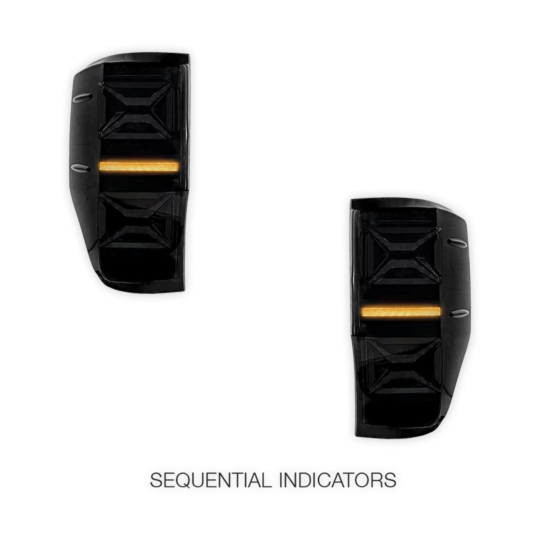 Ford Ranger PX MK1 / MK2 T6 (2012 - 2018) Sequential Smoked Full LED Tail Lights LH + RH - Image 4