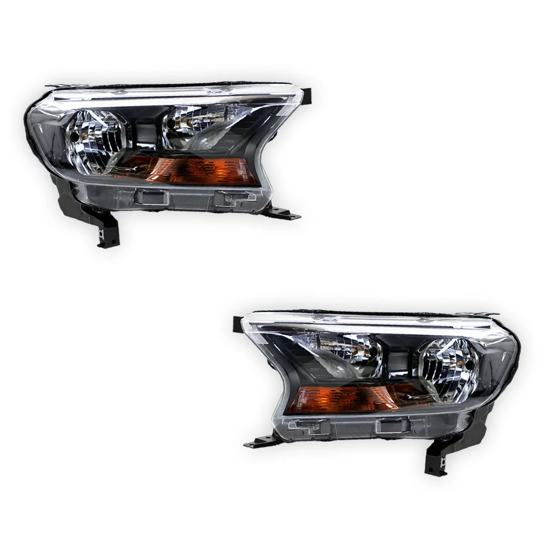 Ford Ranger PX MK2 (2015 - 2018) OEM Style Headlights LH + RH - Image 2