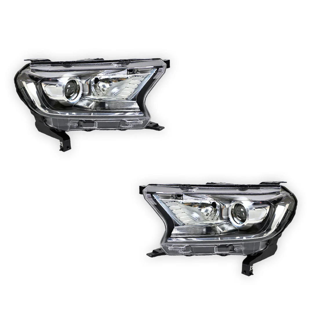 Ford Ranger PX MK2 (2015 - 2018) OEM Style Headlights LH + RH - Image 2