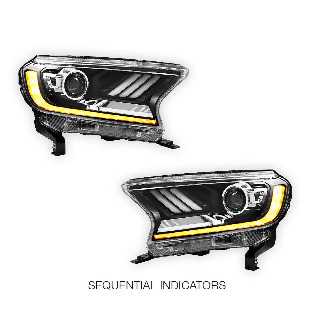 Ford Ranger PX MK2 MK3 (2015 - 2021) Sequential Indicator "ORION" Headlights LH + RH - Image 3