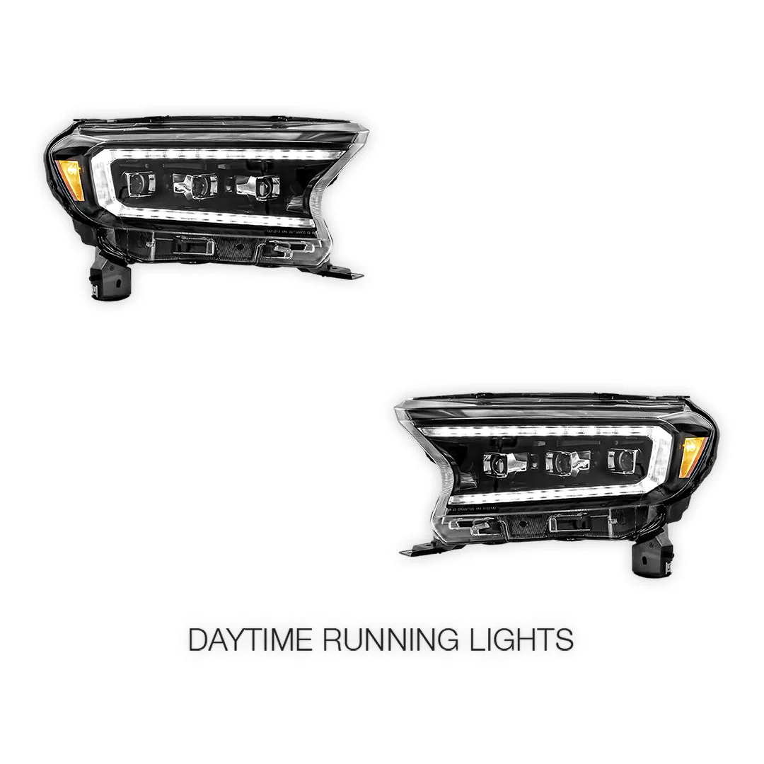 Ford Ranger PX MK2 / MK3 (2016 - 2021) Projector LED Headlights LH + RH - Image 5