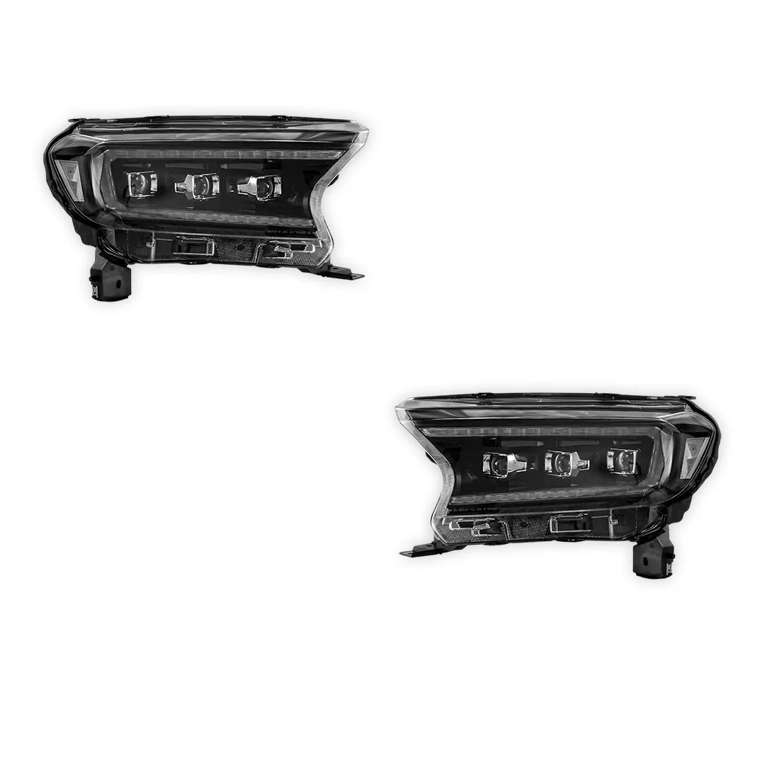 Ford Ranger PX MK2 / MK3 (2016 - 2021) Projector LED Headlights LH + RH - Image 6